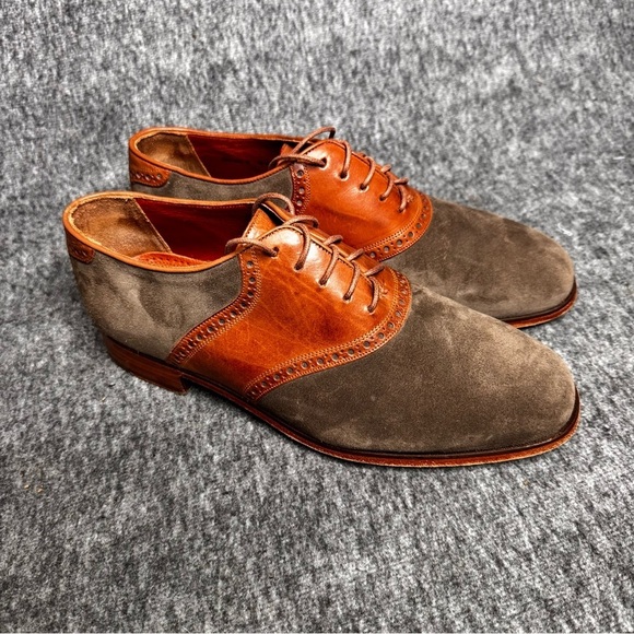 Florsheim by Duckie Brown Saddle Shoes Sz 9 - Picture 1 of 12
